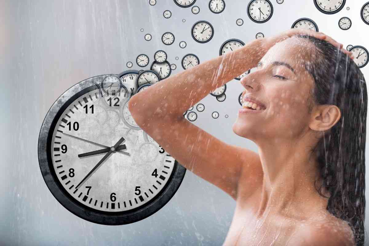 i tempi giusti della doccia quali sono